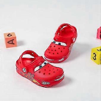 Lightning McQueen LED-slippers voor kinderen - Waterdichte strandsandalen met gaatjes in de zool, geïnspireerd op de animatieserie, cadeau voor jongens en meisjes