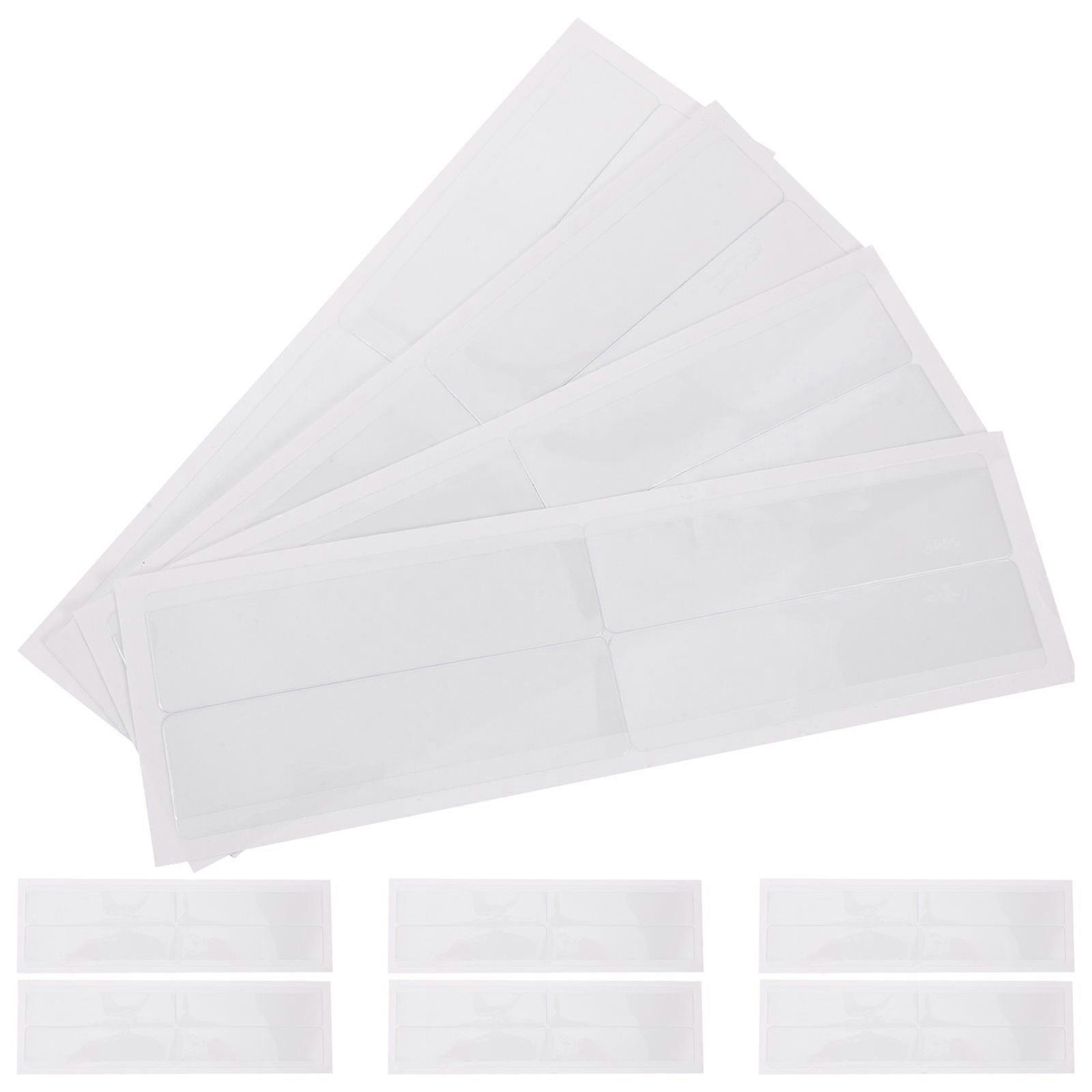 Transparent Label Holders with Self Adhesive Function for Business Use 1Set