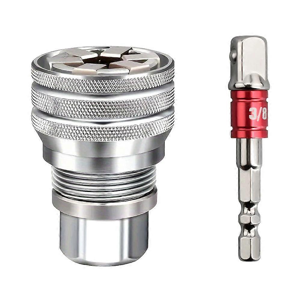 Universal Socket Tool - Self-Adjusting Grip for Fasteners, Repairs and Drills