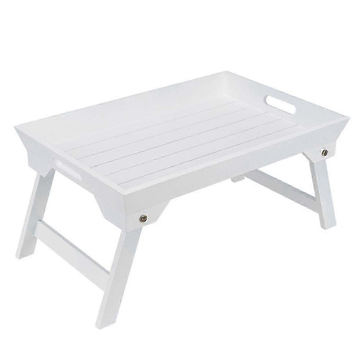 Outdoor ,Wooden Dormitory Bed Laptop Small Table,White