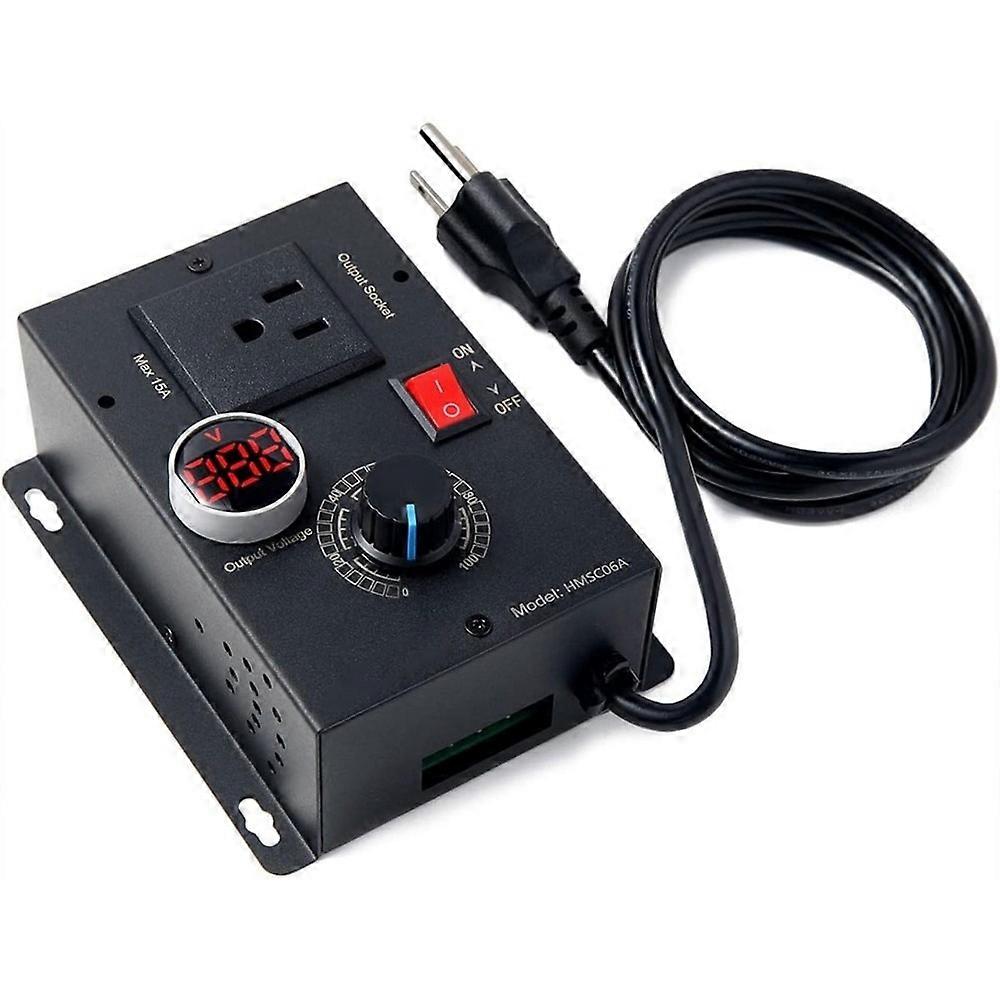 Electronic Voltage and Speed Regulator, Single-Phase AC Adjustable Motor, Stepless Temperature Controller US Plug