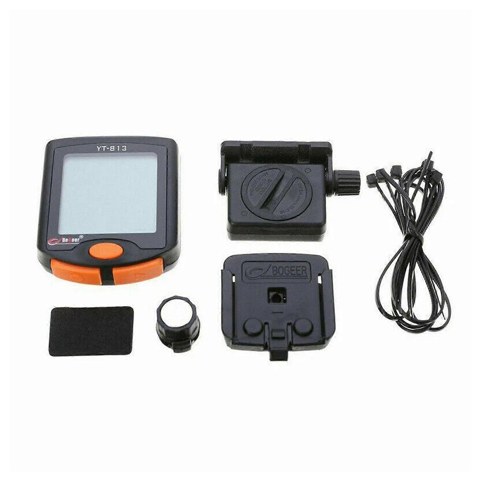 Wireless LCD Bicycle Cycle Computer Odometer Speedometer with Temperature Clock Stopwatch