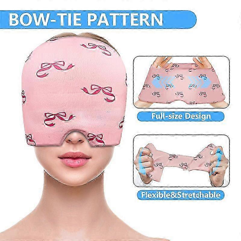 Patterned Gel Hot Cold Therapy Cap Reusable Head Wrap 1 Pack