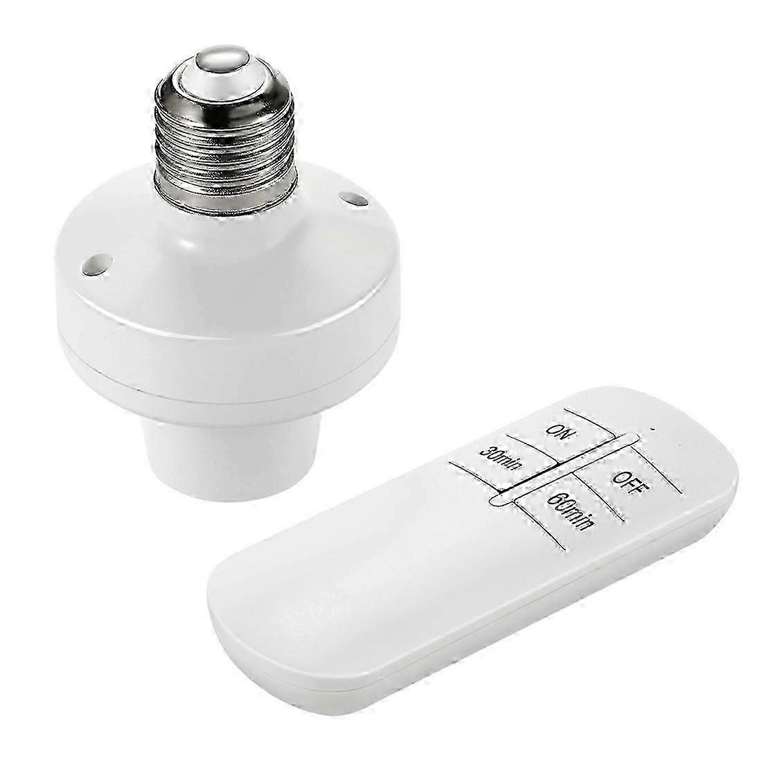 E26 E27 Wireless Remote Control Light Socket Lamp Holder 20M Base ON/Off Smart Switch Socket Range Smart Device(220V) simple