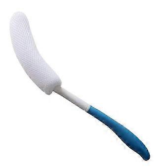 Anti-Slip Curved Handle Bath Body Brush for Seniors, Pregnant Women & Elderly - Easy Reach Shower Back Scrubber yfsy