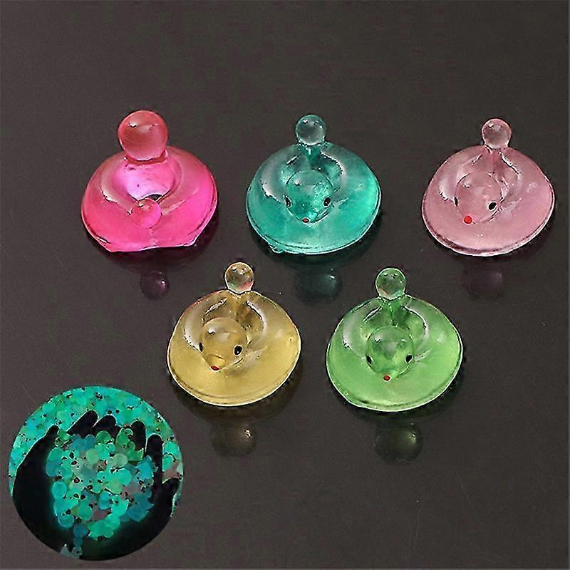 Mini Luminous Duck Resin Garden Set