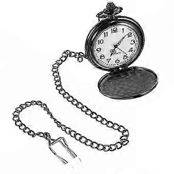 Decorative Engraved Pocket Watch Pendant Necklace