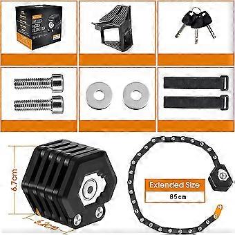 Long-Lasting Durable Folding Bike Lock With Rotating Joints