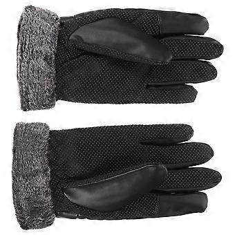 Winter Warm Gloves Touch Screen Gloves for Cycling 1Pair Black
