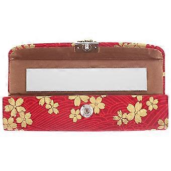 Lipstick Case with Mirror for Storage Use 2Pcs Red Vintage Lipstick Box