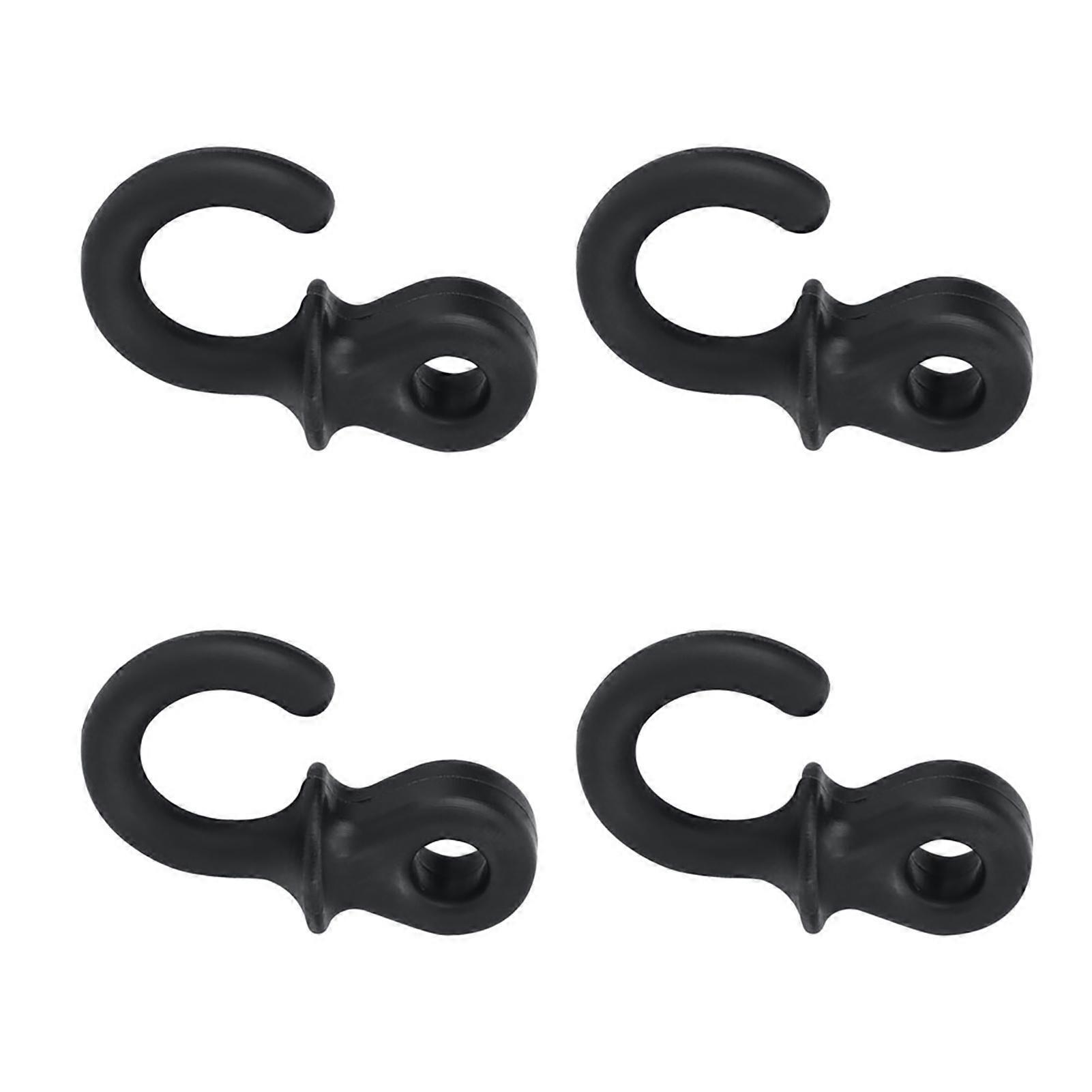4Pcs Durable Rubber Compound Bow String Stabilizer Vibration Damper Shock Absorber(Black)