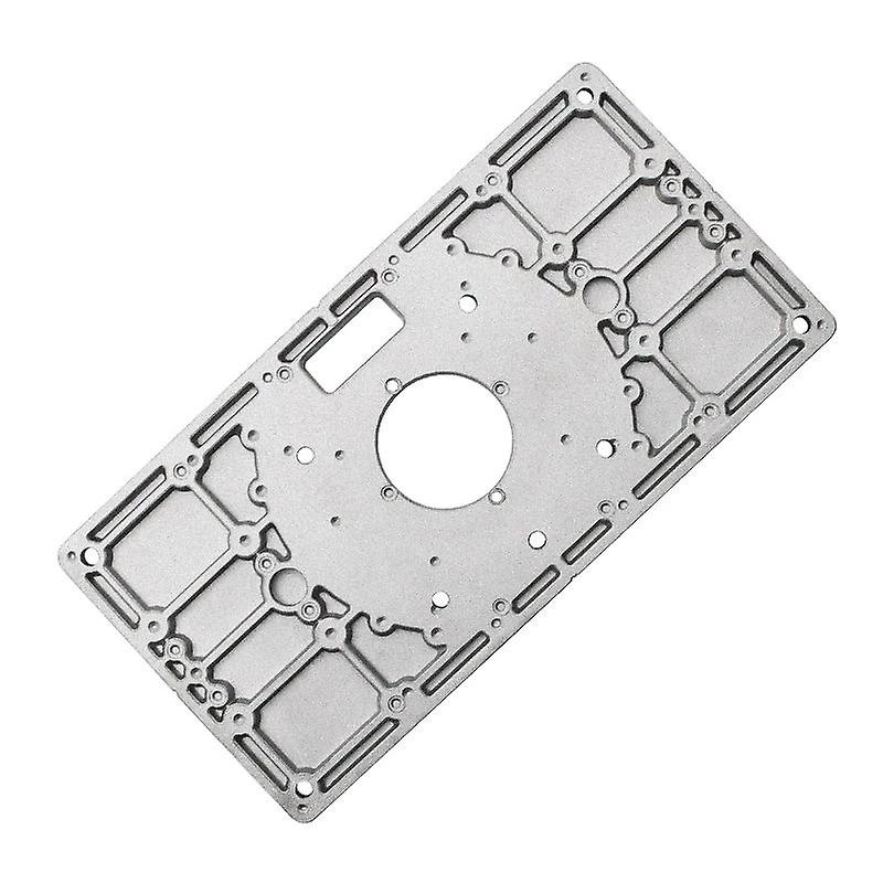 Aluminum Router Table Insert Plate with and Screws for Woodworking Benches(1pc, silver)