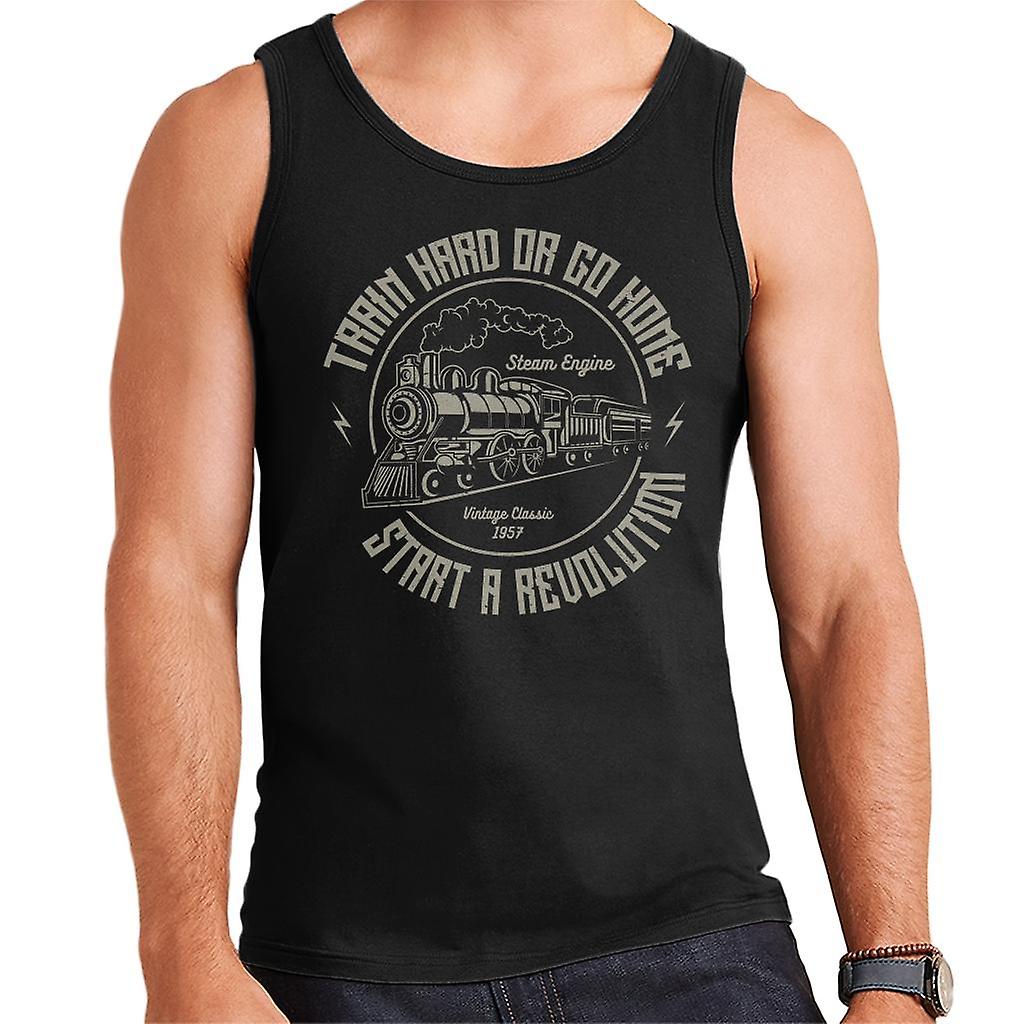 Steam Engine Train Hard Men's Vest