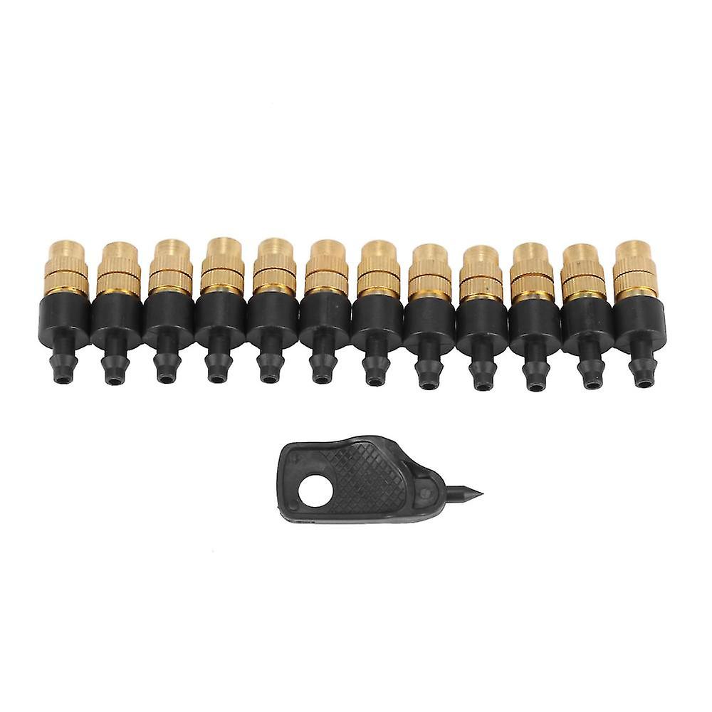 12 Set Copper Adjustable Spray Nozzle Spray Atomization Copper Capillary Effect Take 47 Factory Adj