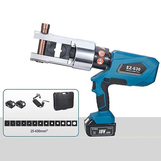 250Knelectric Hydraulic Pliers Rechargeable Ez-630 Lithium Battery Portable Crimping Cable Copper Nose Terminal Crimping Pliers