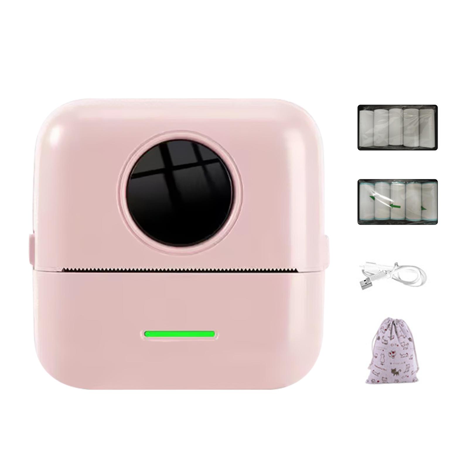 Small Pocket Printer for Kids Inkless Mobile Printing Machine for Labels Note QR-Code
