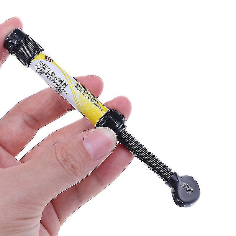 1pc Dental Denfil Syringe Universal Composite Light Curing Resin Shade