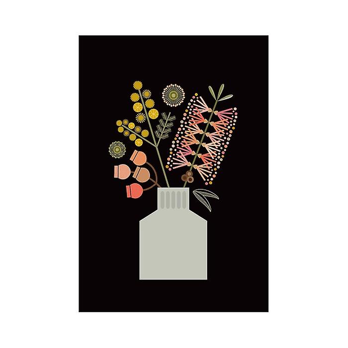 Lyndy Hants Bottlebrush In Vase Print