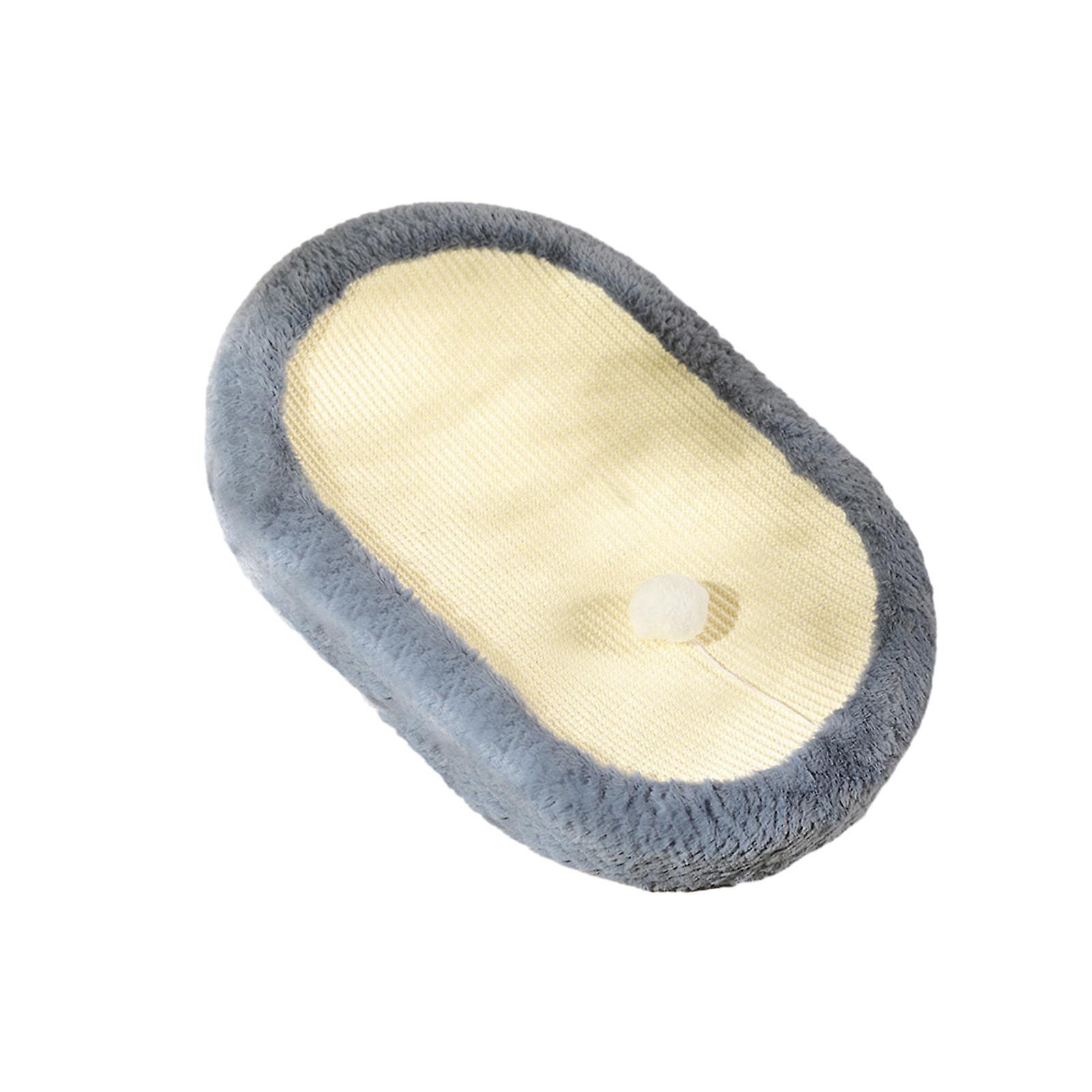 Cat Scratcher Bed Forma Ovalada Gran Espacio Grinding Boards Cat Scratching Board Azul