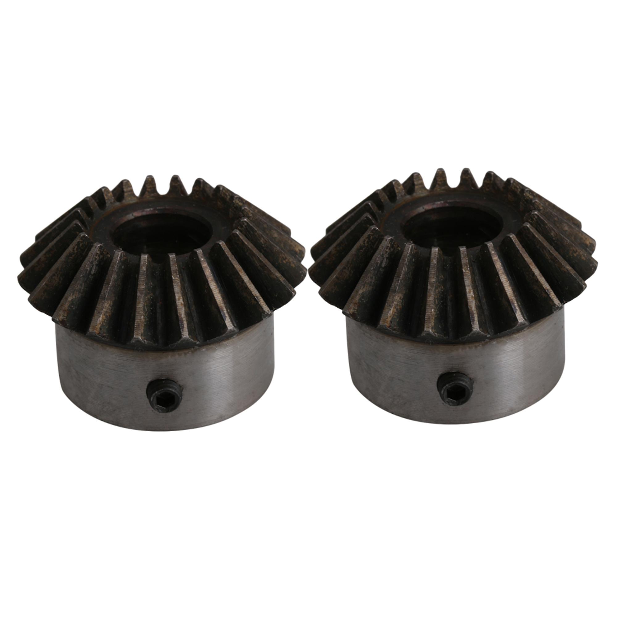 2PCS 2 Modulus 20 T 14mm Hole Dia 90 Degrees Tapered Bevel Gear