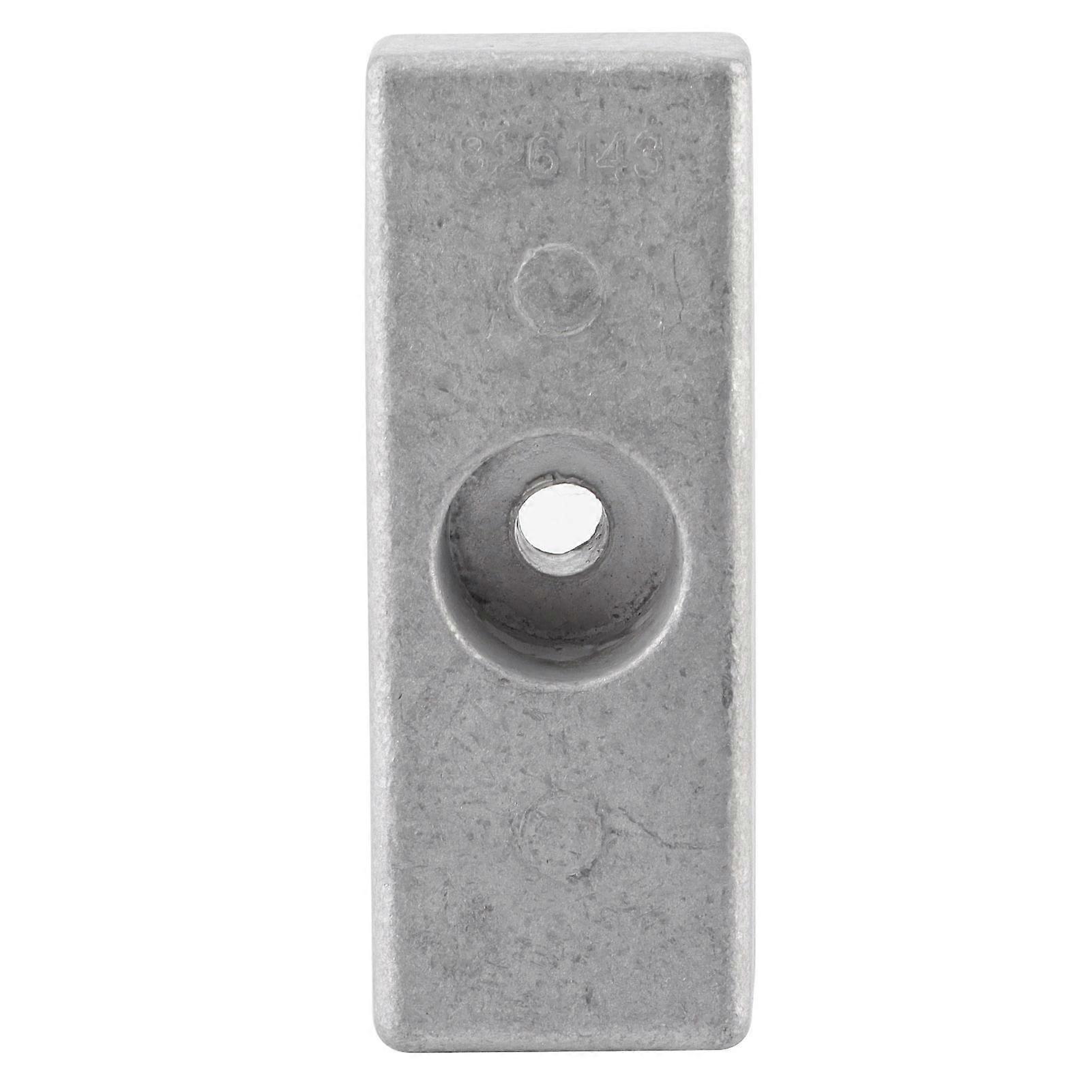 Aluminium Anode Block Mercury Outboard Engines Corrosion Protection High Durability Lightweight Design Rectangular Shape Single Piece For Propeller Sy