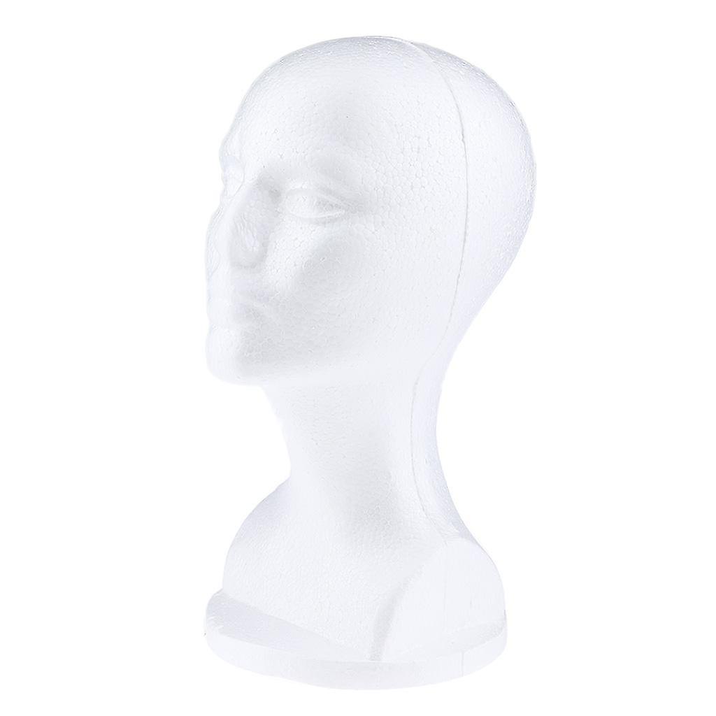 Female Foam Mannequin Head Model Hat Wig Display Stand White Haircut Salon