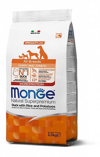 Monge All Breed Puppy/junior Anatra/riso/patate Natural Superpremium Secco Cane 12 Kg