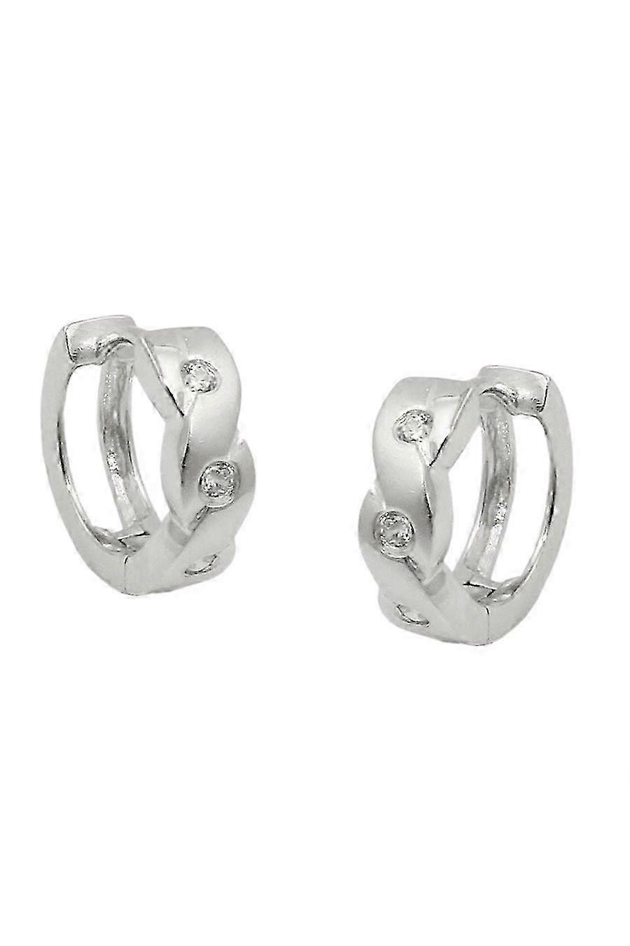 Hoop Earrings Zirconia Silver 925 - Gl93779
