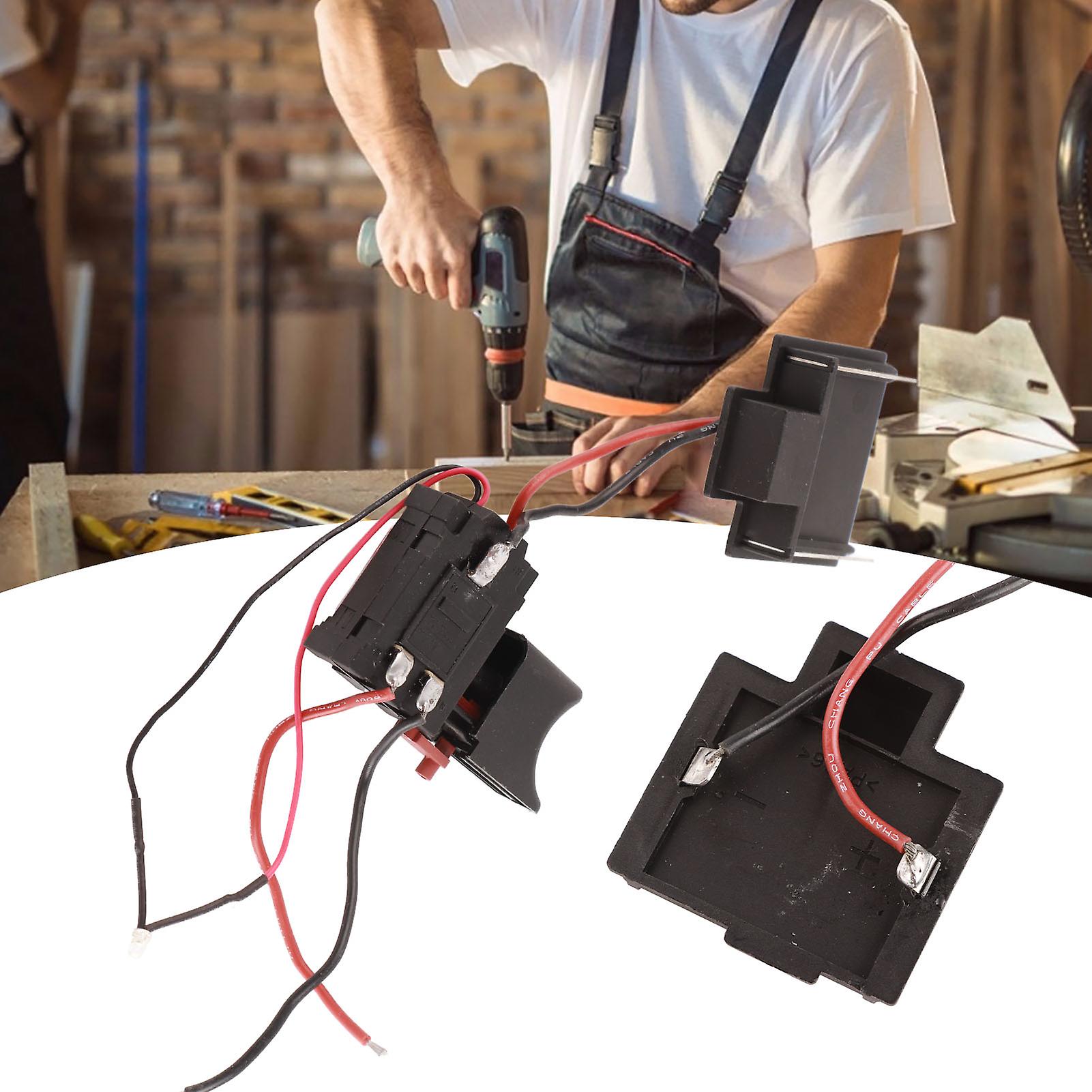 Black Adjustable Speed CW/CCW Electric Drill Trigger Switch 7.2V?24V DC