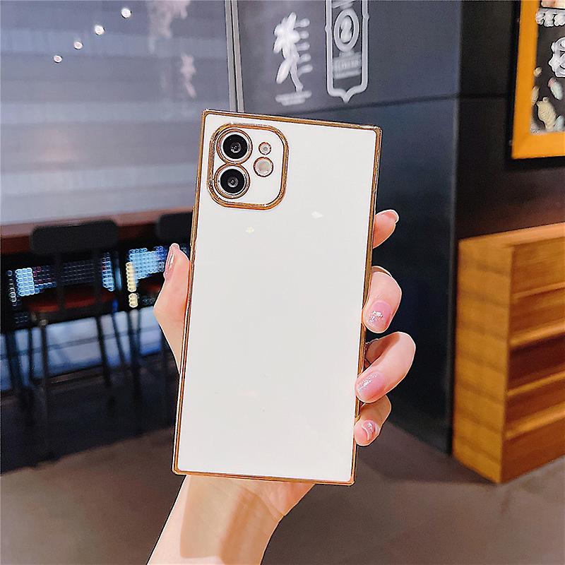 Luxury Square Plating Phone Case Cover For iPhone 11 12 Pro Max XS 7 8 Plus XR