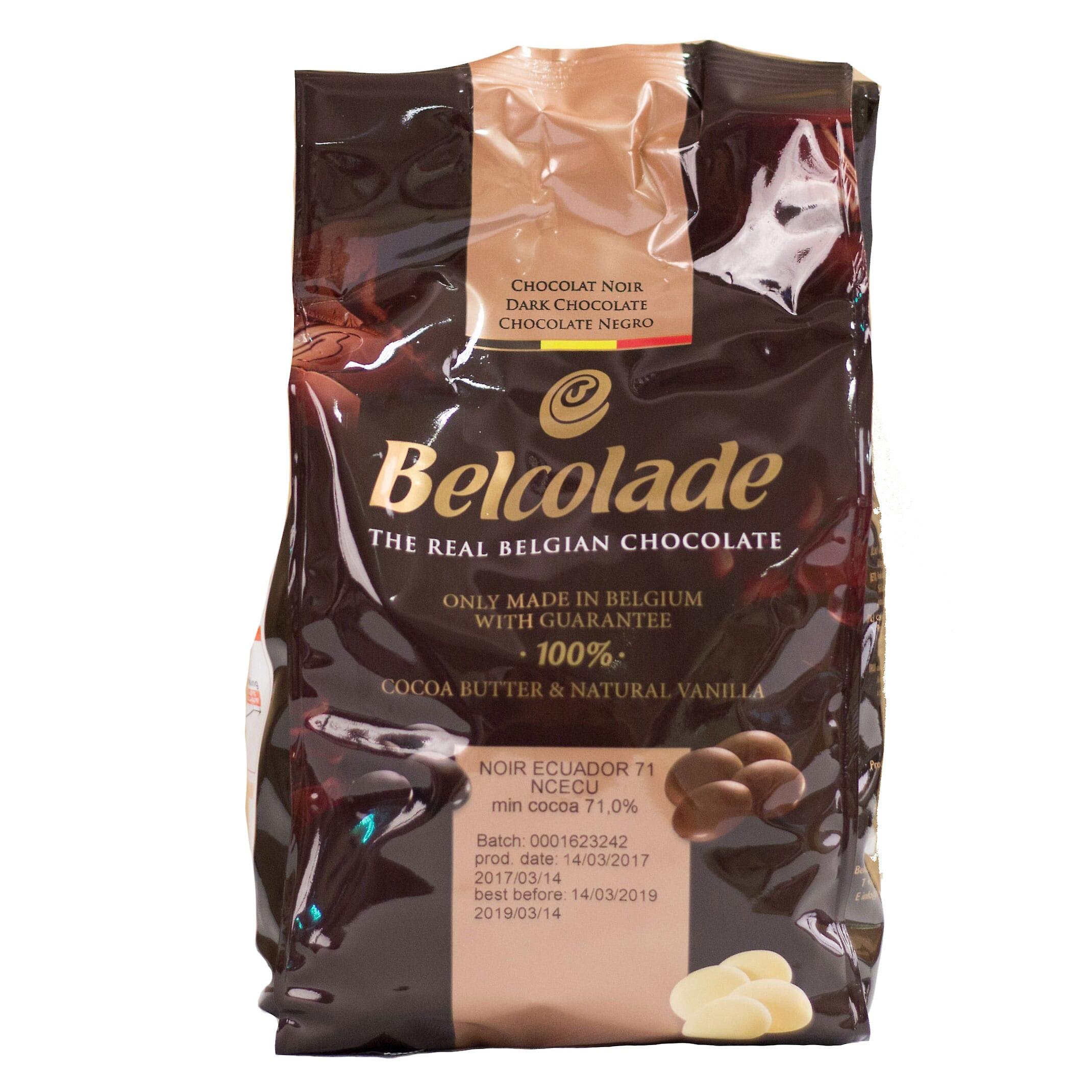 Belcolade Ecuadorian Dark Chocolate (71%) buttons - 1kg