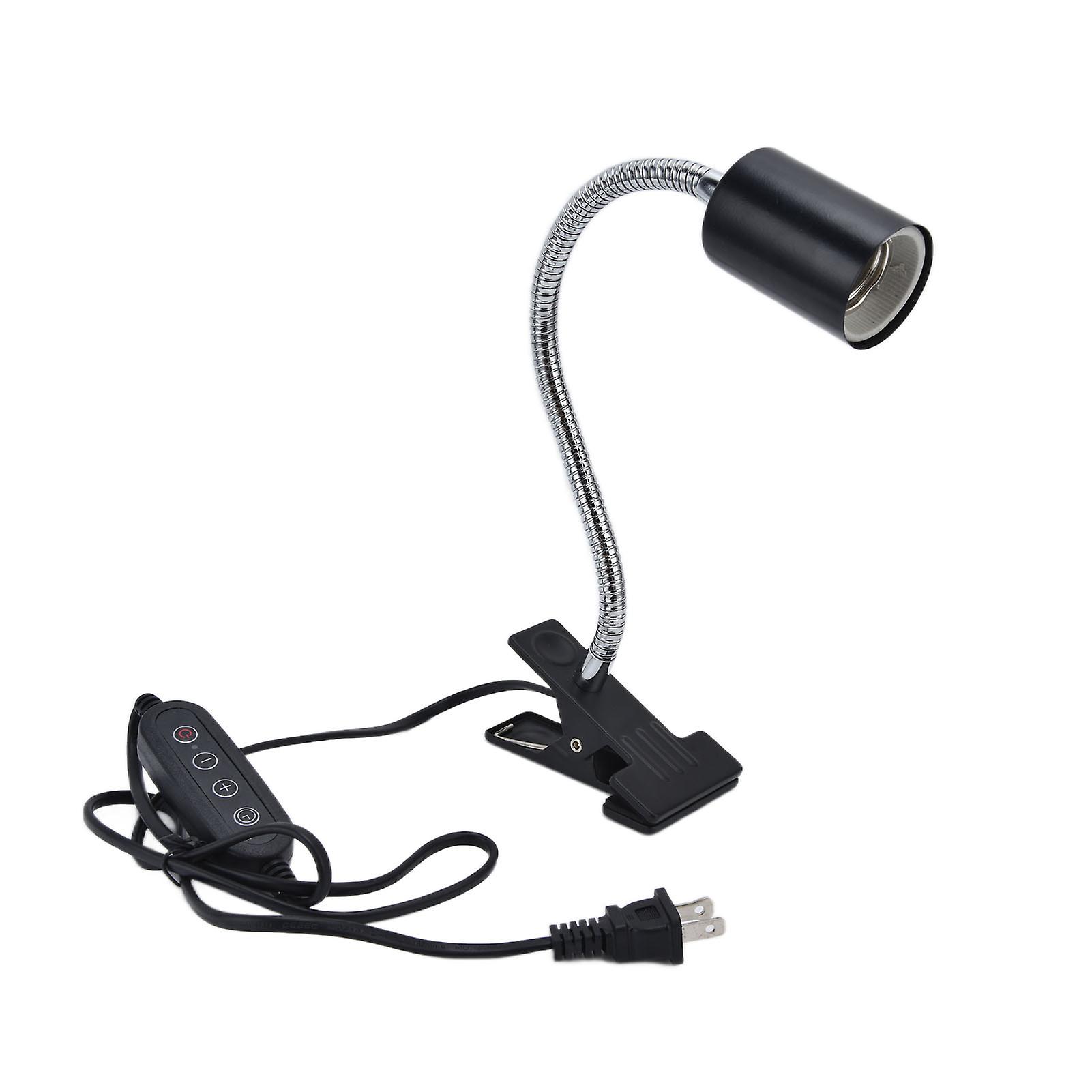 Reptile Lamp Stand Timeable CupType Professional Tortoise Heat Lamp Fixture with Iron Clamp US Plug 110V