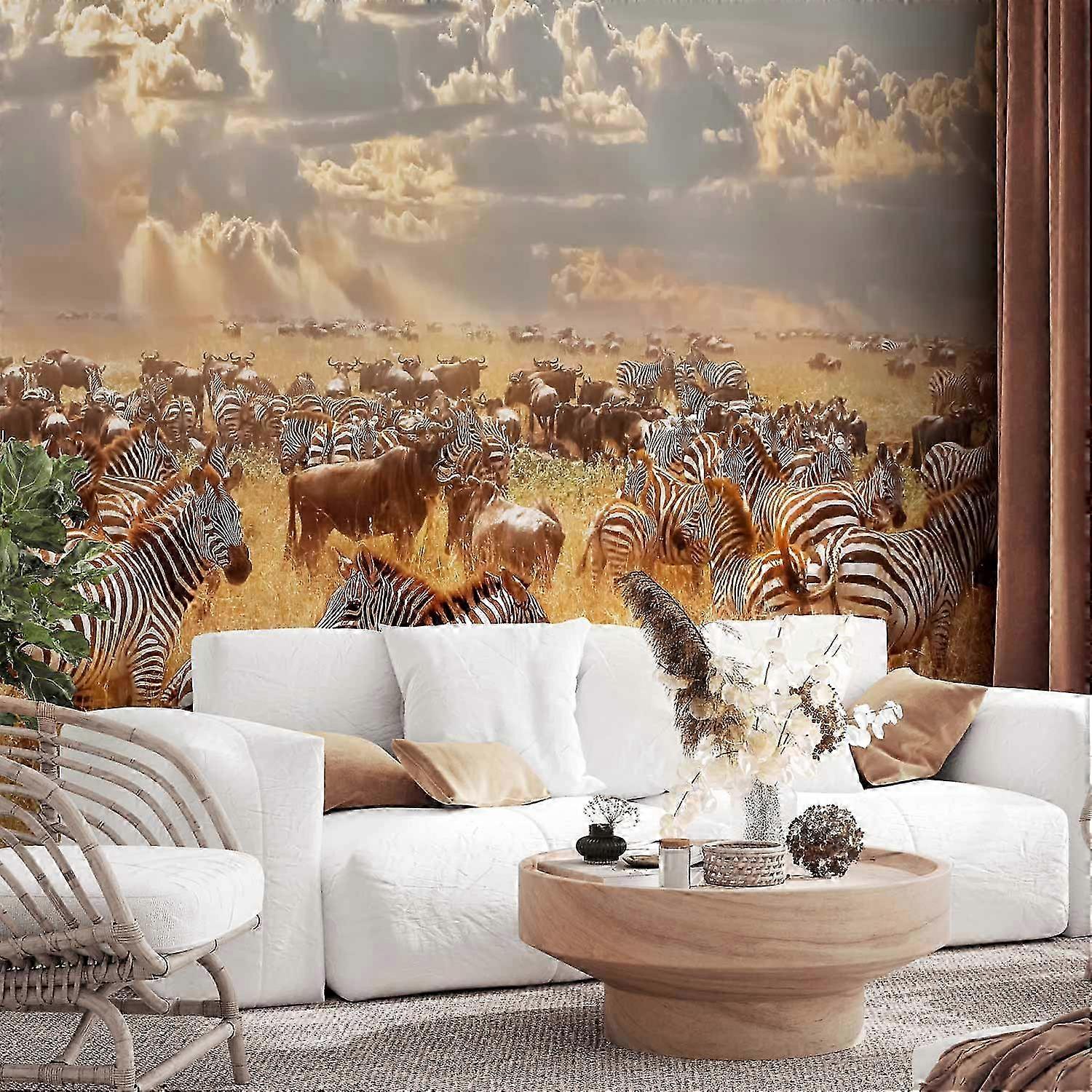 Itseliimautuva seinämaalaus - Zebra Land