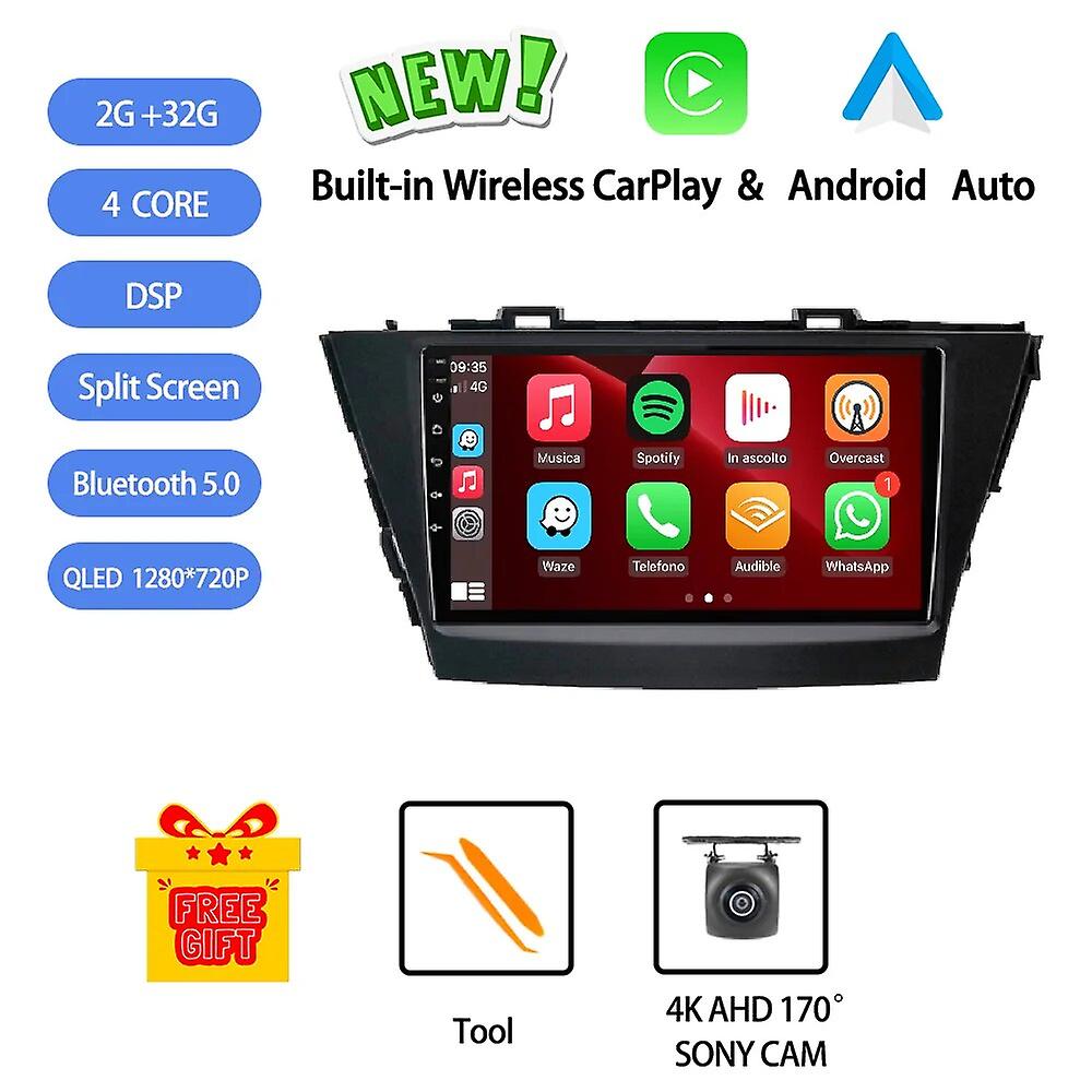 Android 13 For Toyota Prius Plus Alpha 2012 - 2015 Lhd Car Radio Stereo Multimedia Video Player Gps Wireless Carplay Head Unit