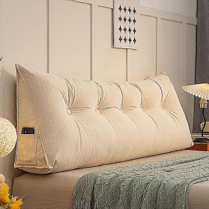 Large Bolster Triangular Headboard Wedge Backrest Positioning Support Bed Rest Reading Pillows
