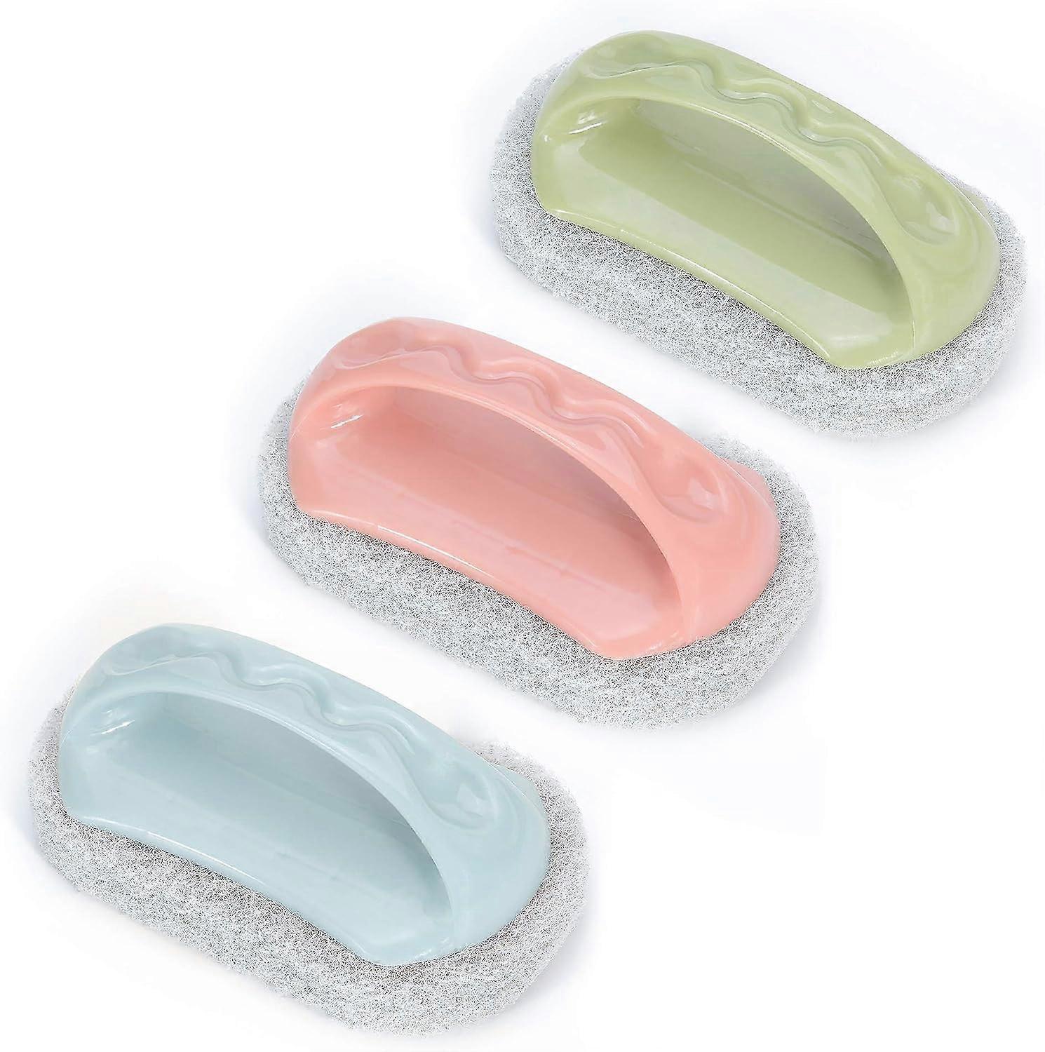 3-pack kökssvampskrubbborste - stark skurdiskborste