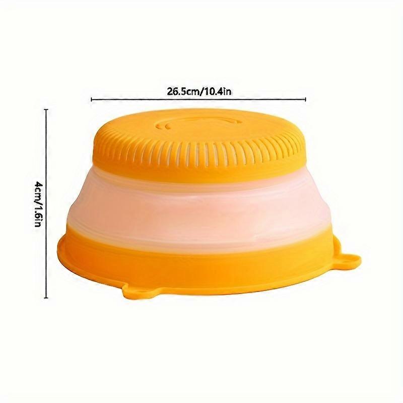Collapsible Colander Strainer With Lid, Multi-Functional Food Cover, Drain Basket, Anti-Fly Mesh Tent, Round Mini Table Cover For Protecting Food, Pla