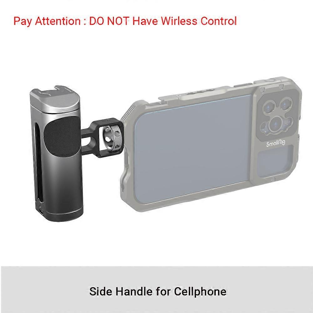 SmallRig Side Handle with Wireless Remote Control, Start and Stop Recording, Cold Shoe, Suitable for Smartphone, Video Rig, 1/4 Thread