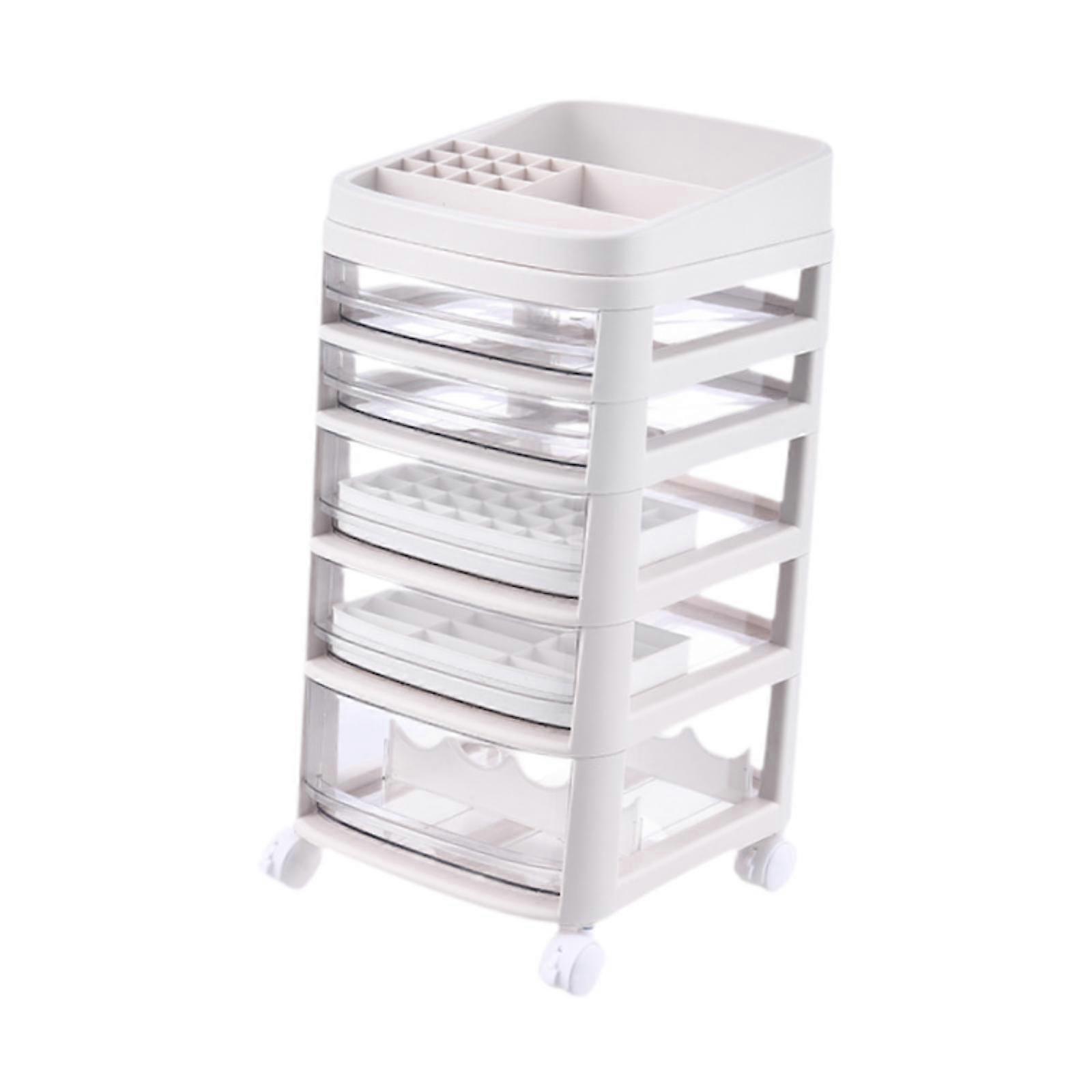 منظم مكياج مع أدراج مضمد طبقات للفرش أحمر الشفاه ظلال العيون 3 طبقات