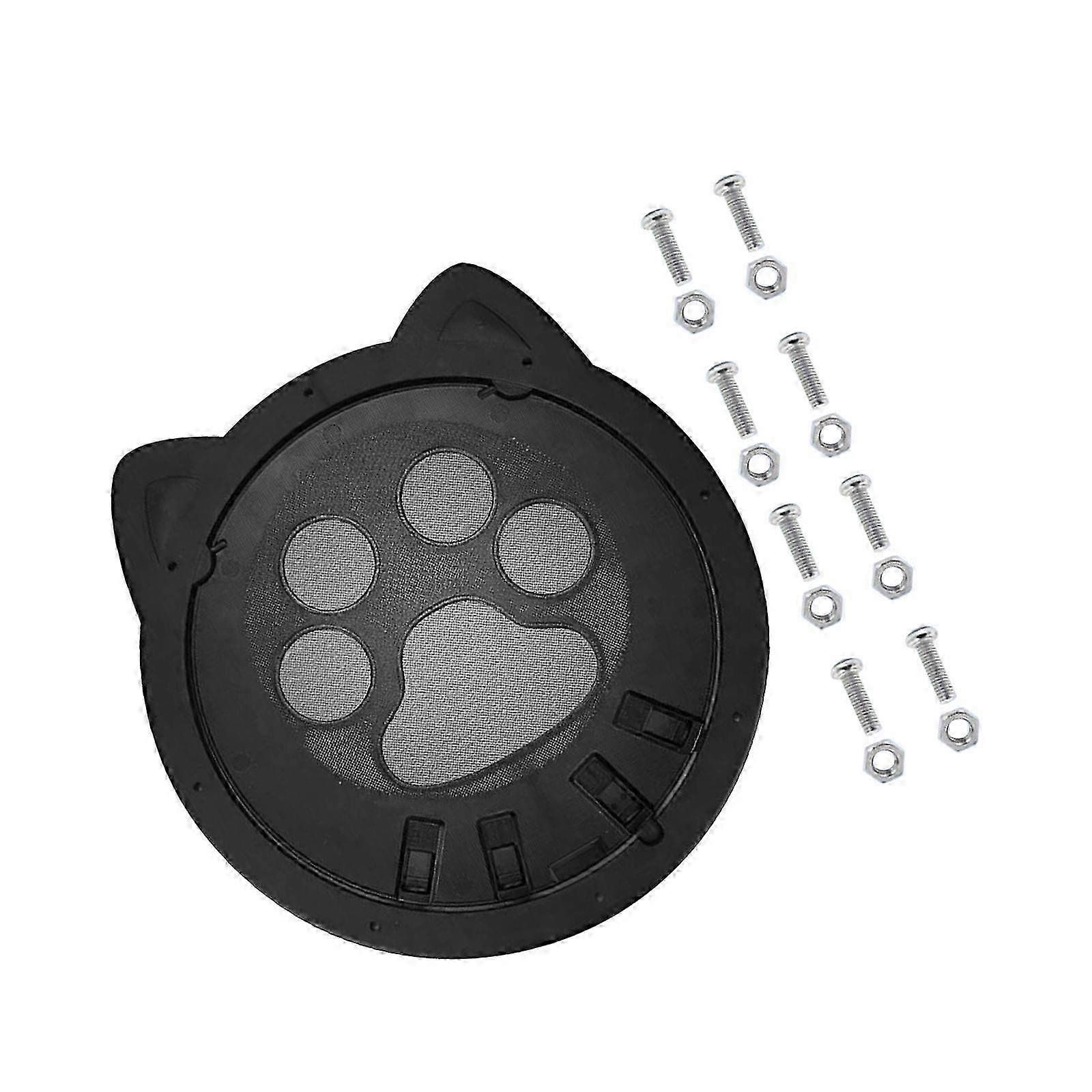 Cat Door Weather Resistant Lockable Kitties Puppy Kitten Cat Door for Window