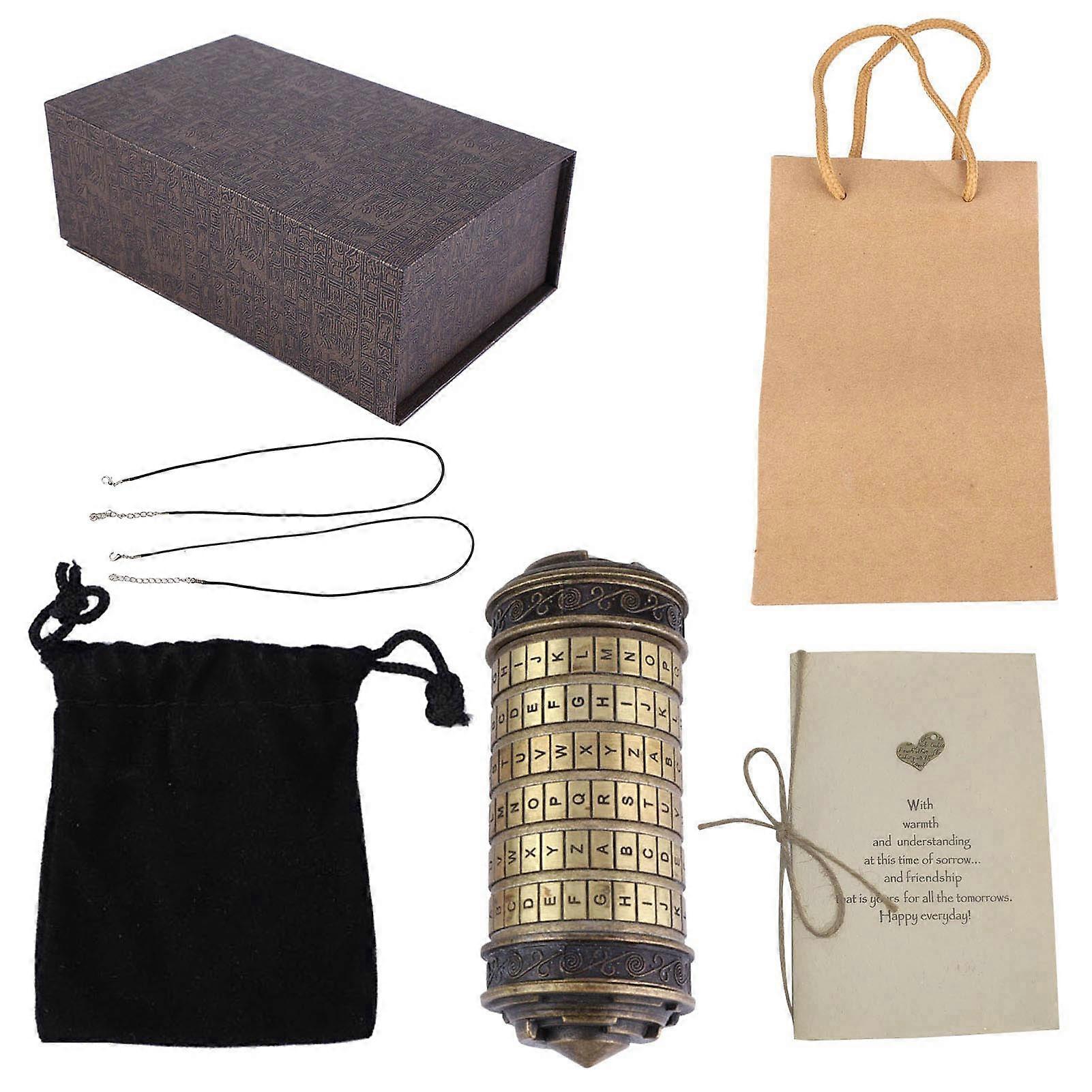 Classico Da Vinci Password Codice Chiave Blocco Anello Titolare Regalo Romantico Password predefinita: ILOVEU