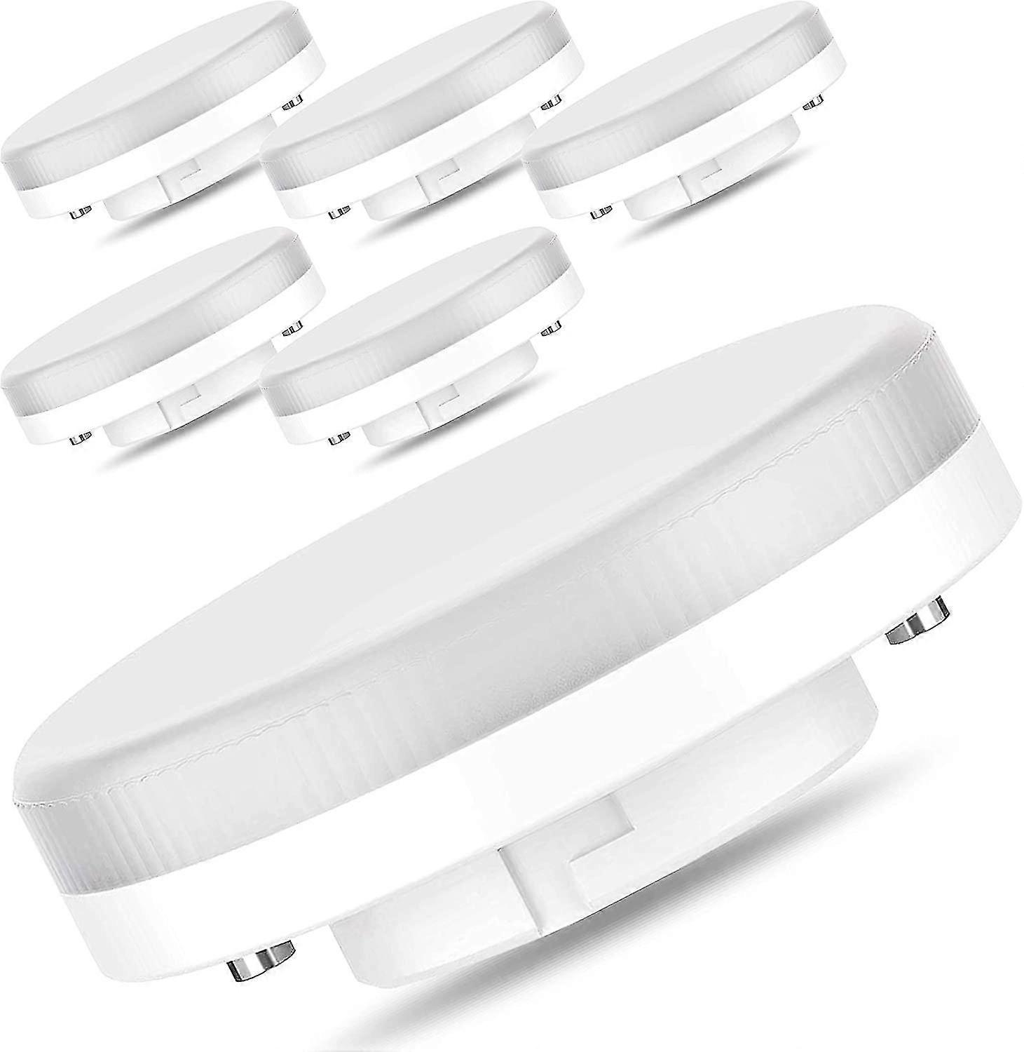 4 قطع Gx53-7w / 550lm لمبة LED ، استبدال متوهج 50 واط / 18 واط CFL ، أبيض دافئ 3000 كيلو ، غير قابل للتعتيم ، 175-250 فولت [فئة الطاقة A +]