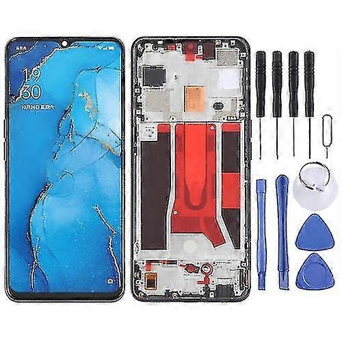 Replacement Lcd Screen Compatible with Oppo Reno3 5g/reno3 Youth/f15/find X2 Lite/k7 5g Digitizer Complete Assembly With Frame