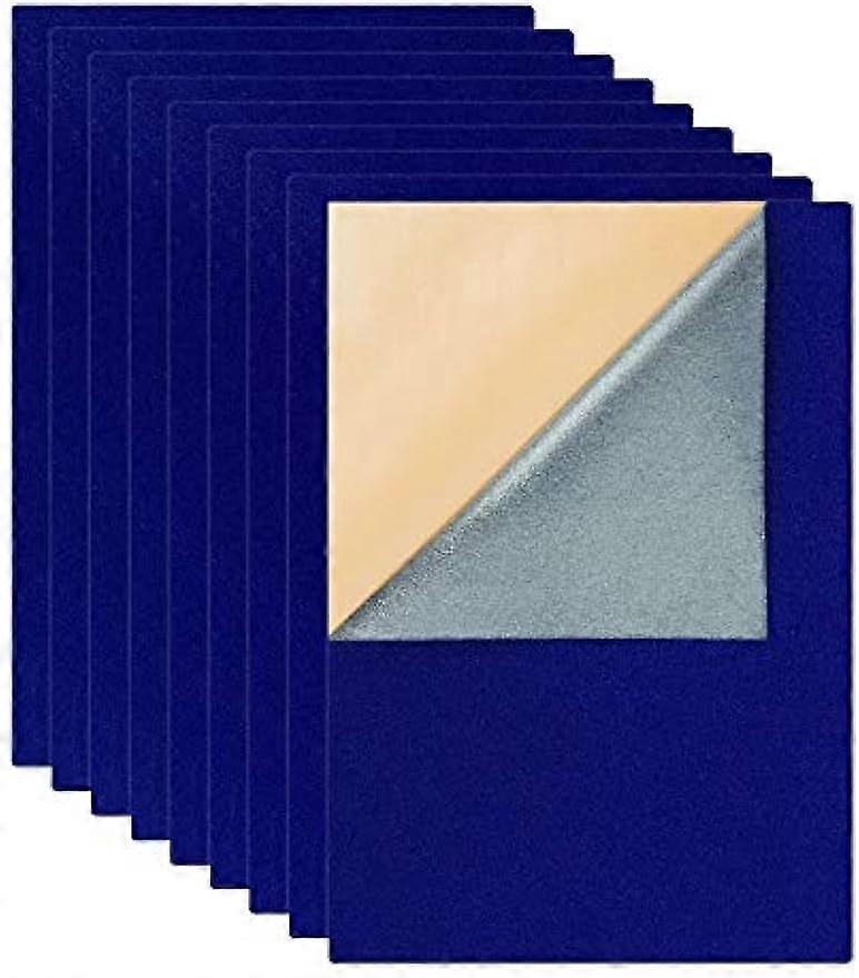 12PCS Velvet Fabric Sticky Back Adhesive Felt Sheet11.5"x15.5" Self-Adhesive Durable and Water Resistant Multi-purpose Ideal for Art and Craft Making