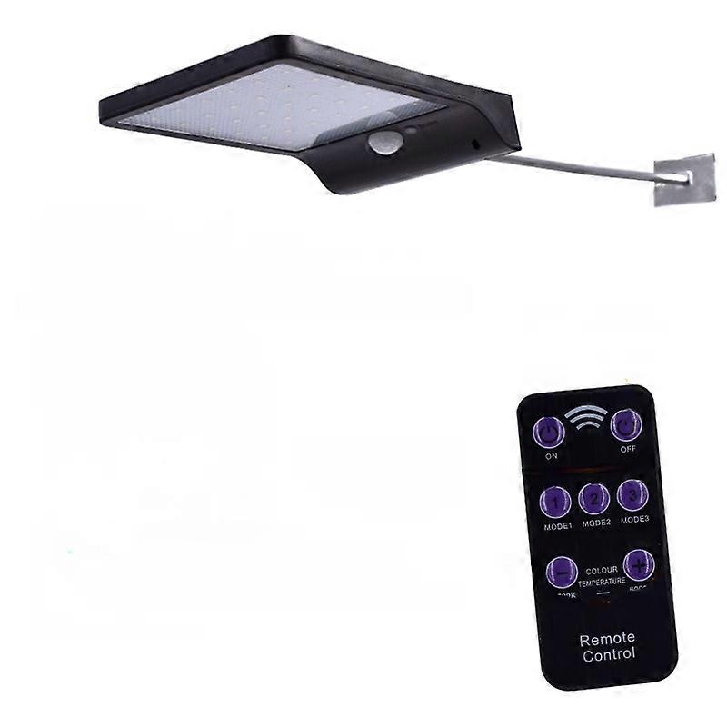 Human Body Induction Solar Wall Light 48LED Remote Control Wall Light