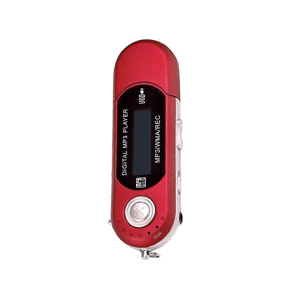 Portable Music Player MP3 Player for Loudspeaker Box Sports Outdoor Running (Red)