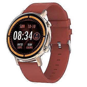Smart Watch Compatible Android iOS Phones Bluetooth Music Fitness Tracker Long Lasting Battery Smart Watches for Men Women(red)