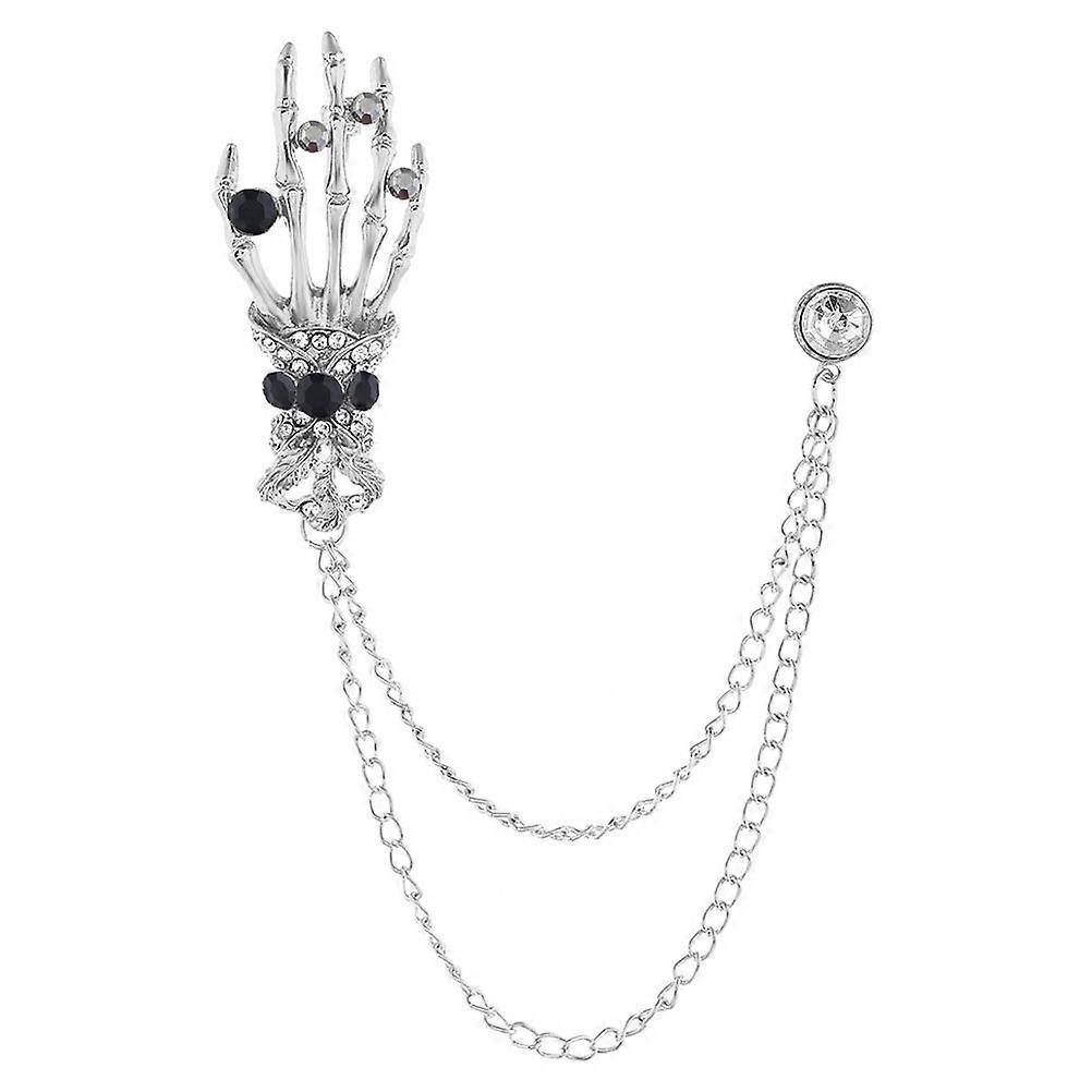 1 Pc Halloween Brooch Unique Skeleton Hands Decor for Halloween Party
