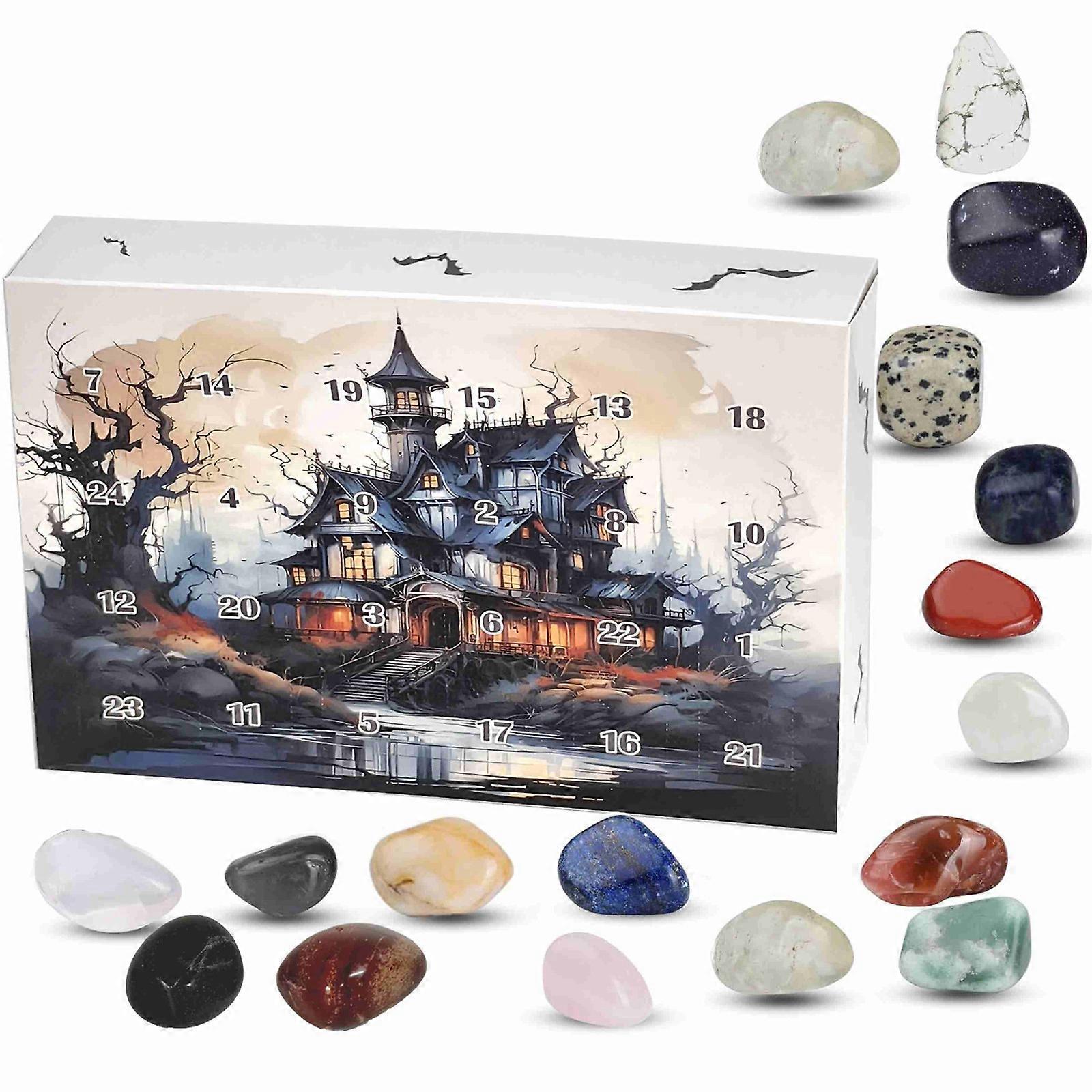 Advent Calendar 2024 Halloween 24 Natural Crystal Agate Fossils Day