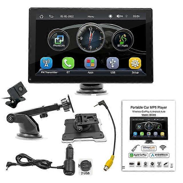 9 Inch Car Multimedia Player With Camera Options Support Wireless Carplay Android Auto Mirror K Bluetooth Wifi Reverse Image